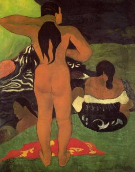 保羅 高更 Tahitian Women Bathing